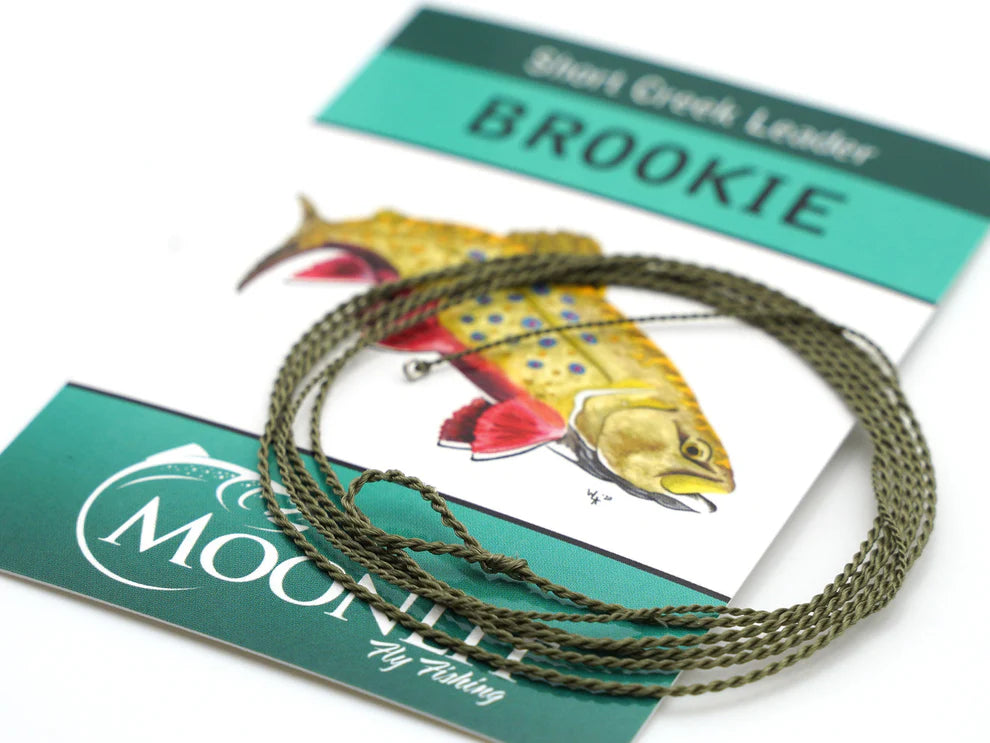 Moonlit Brookie Short Furled Leader (Blue Line Leader)