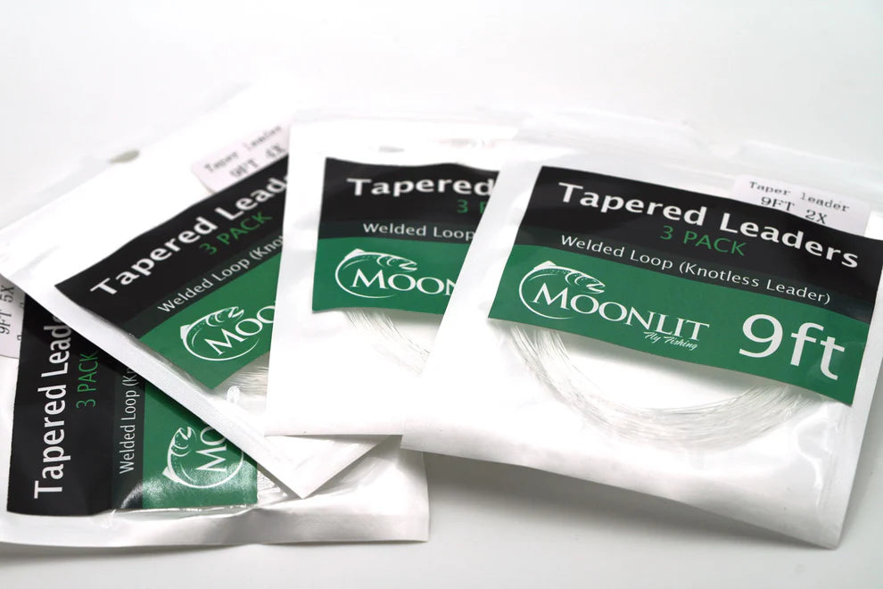Moonlit Mono Tapered Leaders with Welded Loop